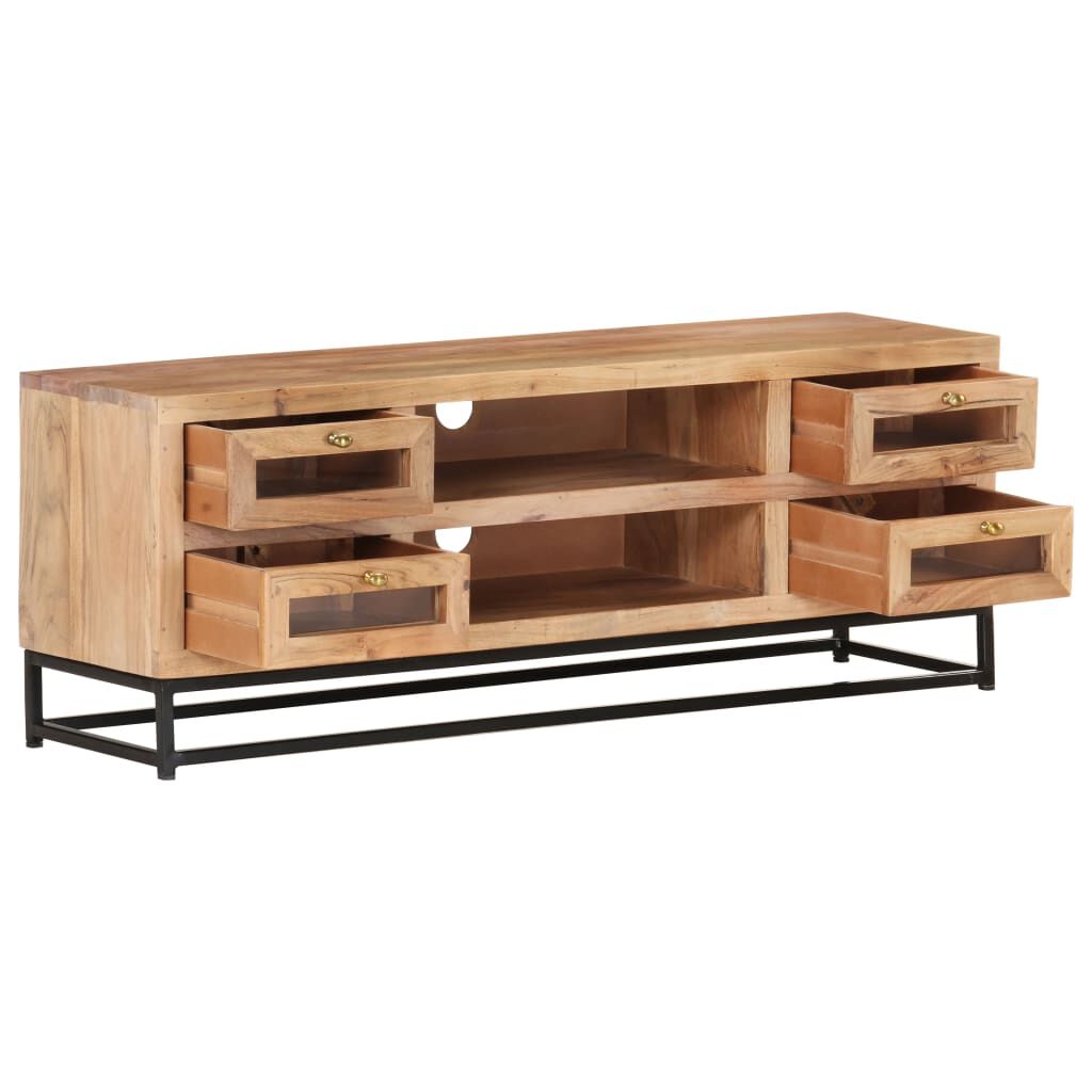 vidaXL Έπιπλο Τηλεόρασης 110 x 30 x 40 εκ. από Μασίφ Ξύλο Ακακίας