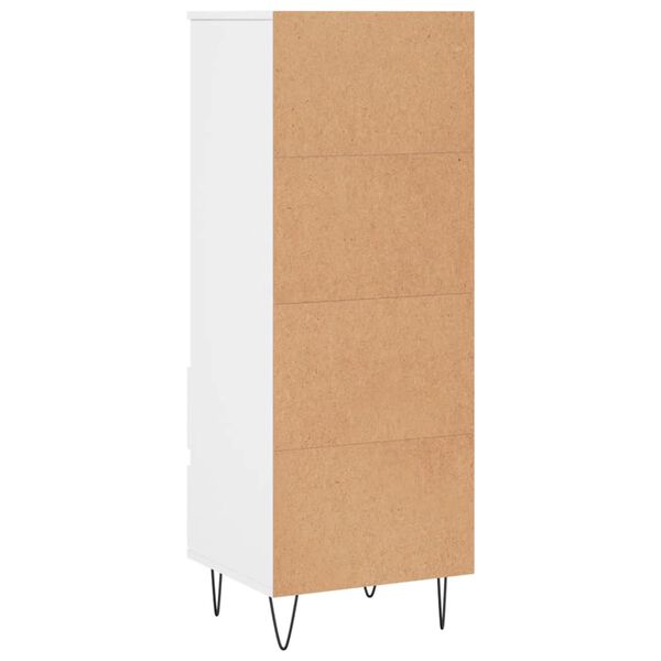 vidaXL Ντουλάπι Λευκό 40 x 36 x 110 εκ. από Επεξεργασμένο Ξύλο