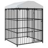 vidaXL Κλουβί Σκύλου Εξωτερικού Χώρου 150 x 150 x 210 εκ. με Στέγαστρο
