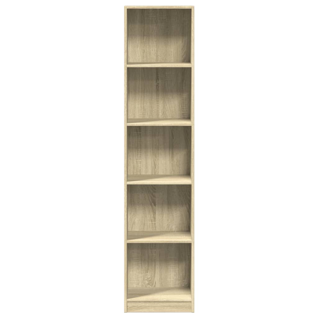 vidaXL Βιβλιοθήκη Sonoma Δρυς 40x24x176 εκ. από Επεξεργασμένο Ξύλο
