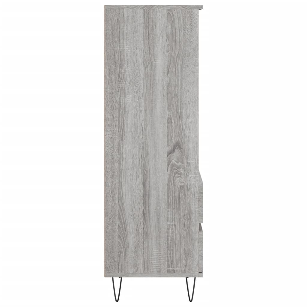 vidaXL Ντουλάπι Γκρι Sonoma 40x36x110 εκ. από Επεξεργασμένο Ξύλο