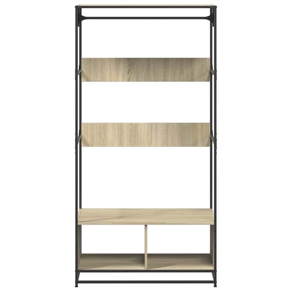 vidaXL Ντουλάπα Sonoma Δρυς 90x50x180 εκ. από Επεξεργασμένο Ξύλο