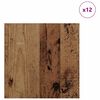 vidaXL Διακοσμητικά Πάνελ 12 pcs Παλαιό ξύλο 30 x 30 x 0.3 εκ