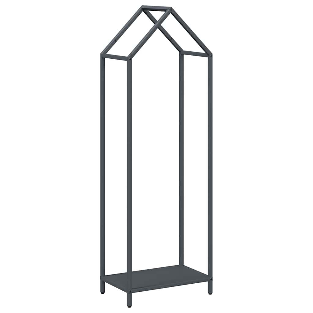 vidaXL Ράφι για καυσόξυλα Ανθρακί 40x25x120 cm Ατσάλι ψυχρής έλασης