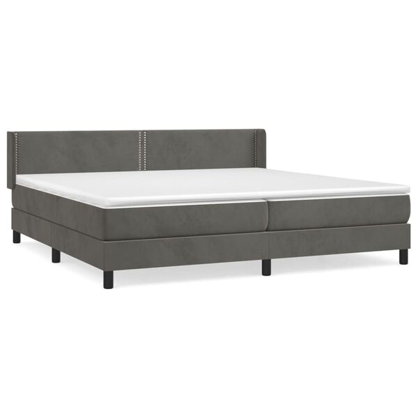 vidaXL &Kappa;&rho;&epsilon;&beta;ά&tau;&iota; Boxspring &mu;&epsilon; &Sigma;&tau;&rho;ώ&mu;&alpha; &Sigma;&kappa;&omicron;ύ&rho;&omicron; &Gamma;&kappa;&rho;&iota; 200x200 &epsilon;&kappa;. &Beta;&epsilon;&lambda;&omicron;ύ&delta;&iota;&nu;&omicron;