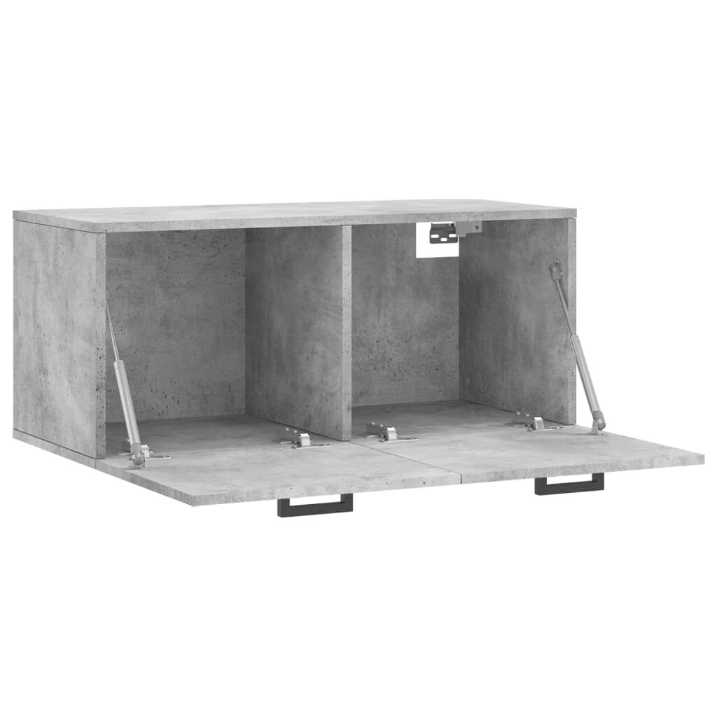 vidaXL Ντουλάπι Τοίχου Γκρι Σκυρ. 80x36,5x35 εκ. Επεξεργασμένο Ξύλο