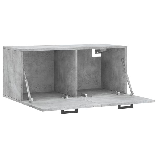 vidaXL Ντουλάπι Τοίχου Γκρι Σκυρ. 80x36,5x35 εκ. Επεξεργασμένο Ξύλο