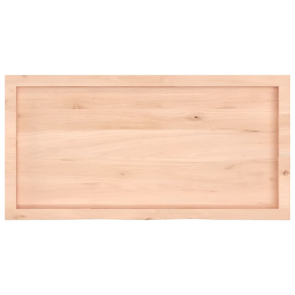 vidaXL Ράφι Τοίχου 100x50x(2-4) εκ. από Ακατέργαστο Μασίφ Ξύλο Δρυός