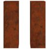 vidaXL &Beta;ά&sigma;&eta; &phi;&upsilon;&tau;ώ&nu; 2 pcs &Sigma;&kappa; rusty 24 x 24 x 75 &epsilon;&kappa;.