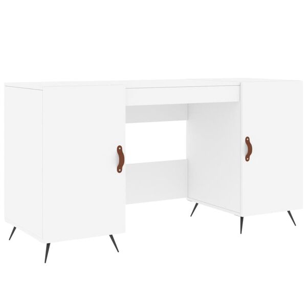 vidaXL Γραφείο Λευκό 140 x 50 x 75 εκ. από Επεξεργασμένο Ξύλο