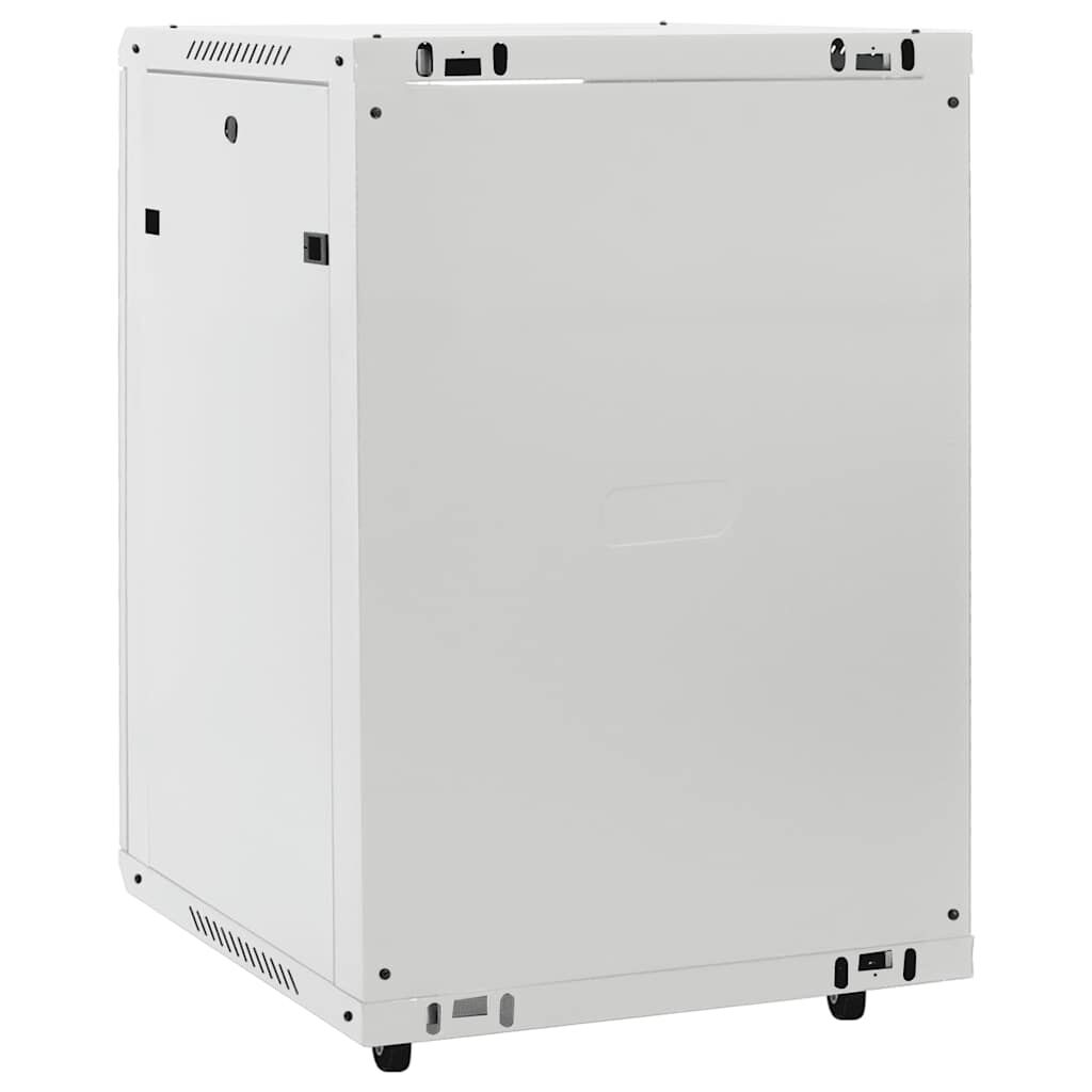 vidaXL Καμπίνα Δικτύου με Περιστ. Πόδια 15U 19" IP20 60x45x86 εκ.
