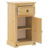 vidaXL Ντουλάπι Μπάνιου Corona 45x33x80 εκ. από Μασίφ Ξύλο Πεύκου