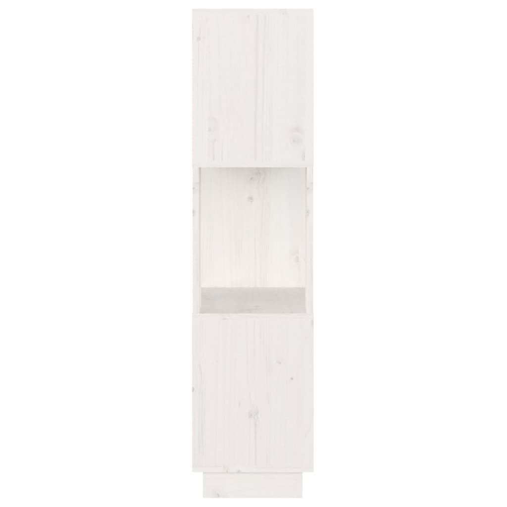 vidaXL Βιβλιοθήκη/Διαχωριστικό Χώρου Λευκό 51x25x101 εκ. Μασίφ Πεύκο
