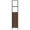 vidaXL Ντουλάπι μπάνιου με ράφια καφέ δρυς 36x35x165 εκ.