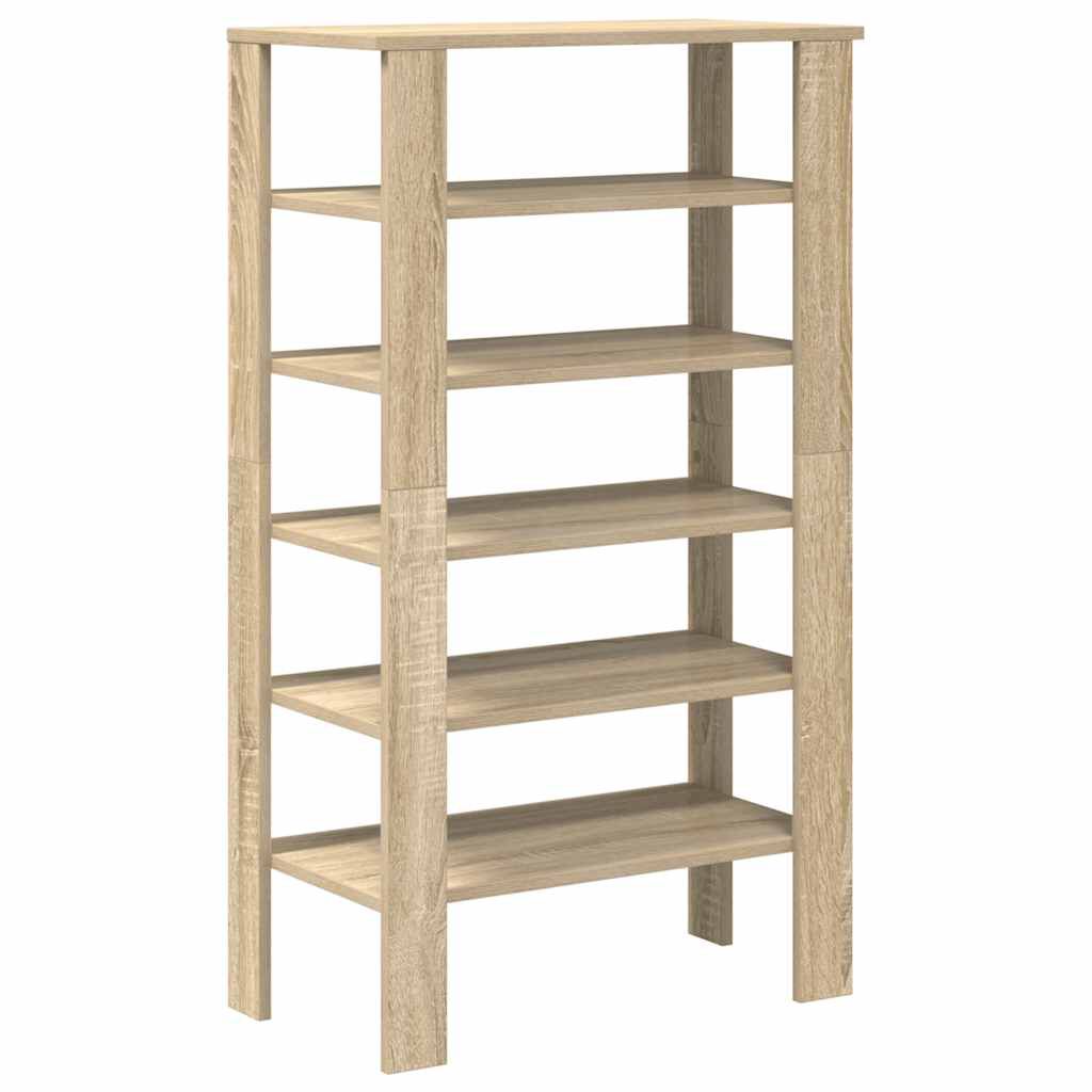 vidaXL Παπουτσοθήκη Sonoma Δρυς 61x32x105 εκ. Επεξεργασμένο Ξύλο