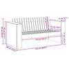 vidaXL Καναπές Κήπου Λευκό 134 x 60 x 62 cm Μασίφ ξύλο πεύκου
