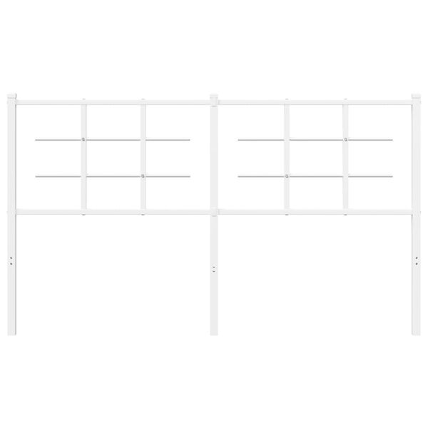 vidaXL Κεφαλάρι Λευκό 160 εκ. Μεταλλικό