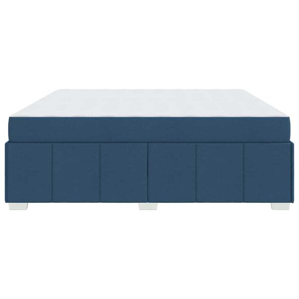 vidaXL Σκελετός Κρεβατιού Άλλο Μπλε 200 x 200 cm ύφασμα