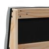 vidaXL Ταπετσαρισμένο κεφαλάρι Ανοιχτό γκρι 140 cm