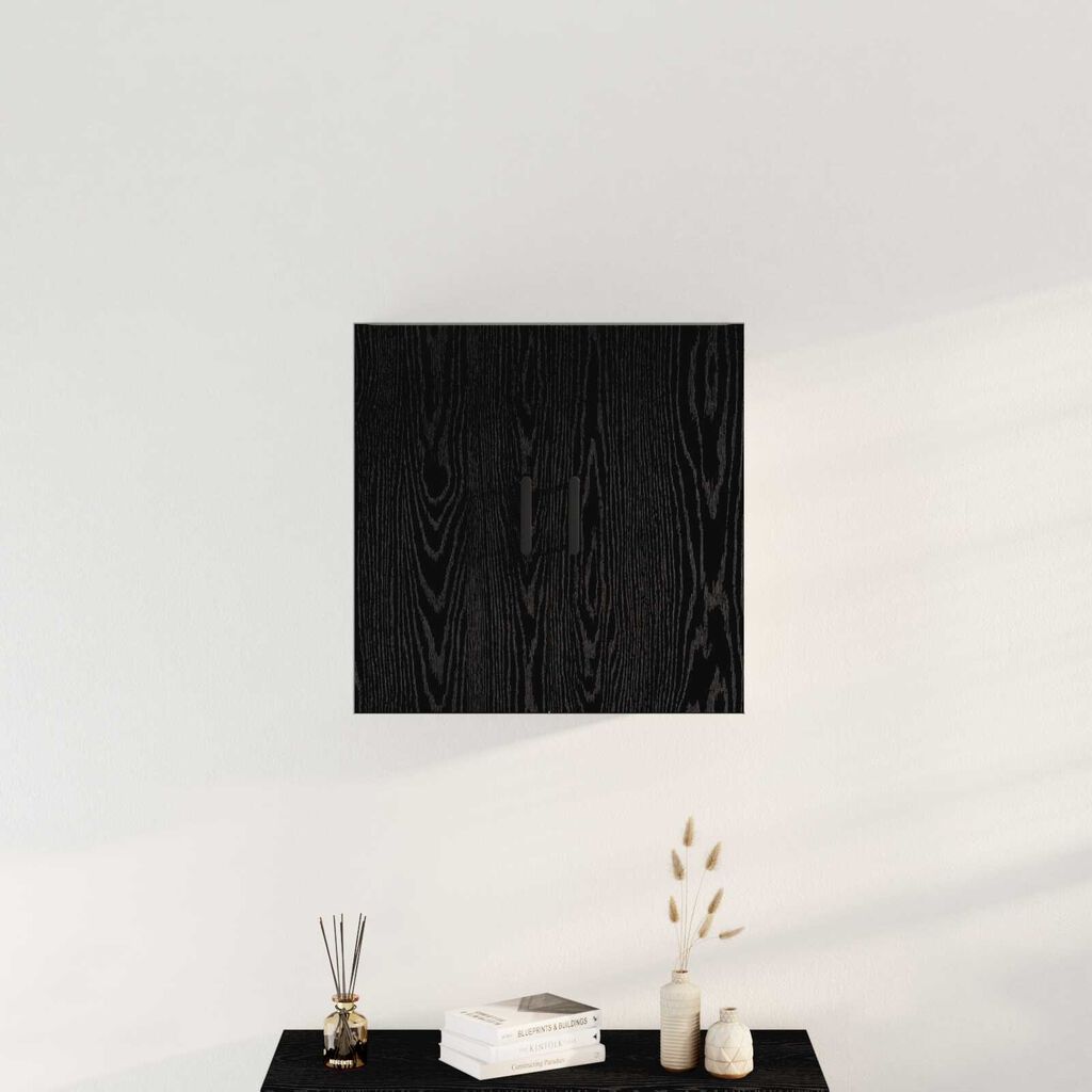 vidaXL Ντουλάπι Τοίχου Μαύρη Δρυς 60x31x60 εκ Επεξεργασμένο Ξύλο