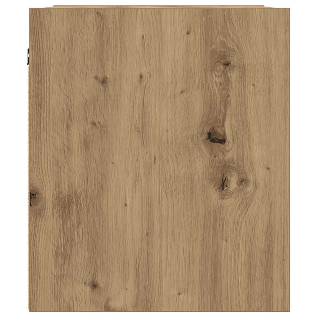 vidaXL Κομοδίνο Επιτοίχιο Αρτισιανή Δρυς 38x34x40 εκ.