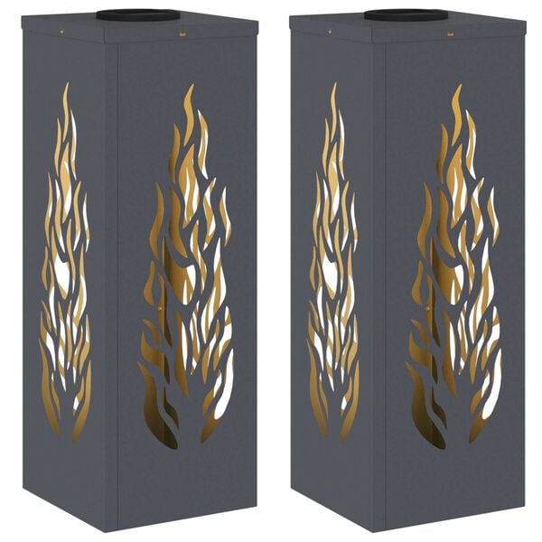 vidaXL &Eta;&lambda;&iota;&alpha;&kappa;ό LED &Phi;&omega;&sigmaf; &Delta;&rho;ό&mu;&omicron;&upsilon; 2 pcs &Alpha;&nu;&theta;&rho;&alpha;&kappa;ί &Kappa;&rho;ύ&omicron; &Rho;&omicron;&lambda;&alpha;&rho;&iota;&sigma;&mu;έ&nu;&omicron; &Chi;ά&lambda;&upsilon;&beta;&alpha;