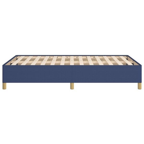 vidaXL Πλαίσιο κρεβατιού χωρίς στρώμα μπλε 120x200cm ύφασμα