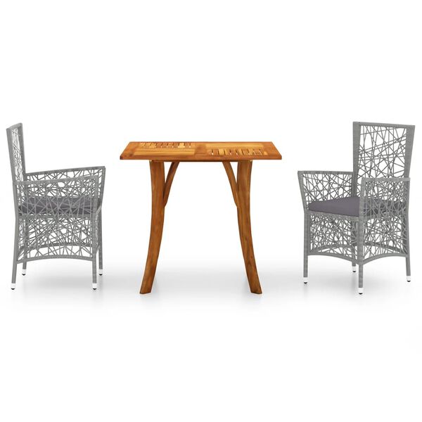 vidaXL &Sigma;&epsilon;&tau; &Tau;&rho;&alpha;&pi;&epsilon;&zeta;&alpha;&rho;ί&alpha;&sigmaf; &Kappa;ή&pi;&omicron;&upsilon; 3 &Tau;&epsilon;&mu;&alpha;&chi;ί&omega;&nu; &Gamma;&kappa;&rho;&iota;