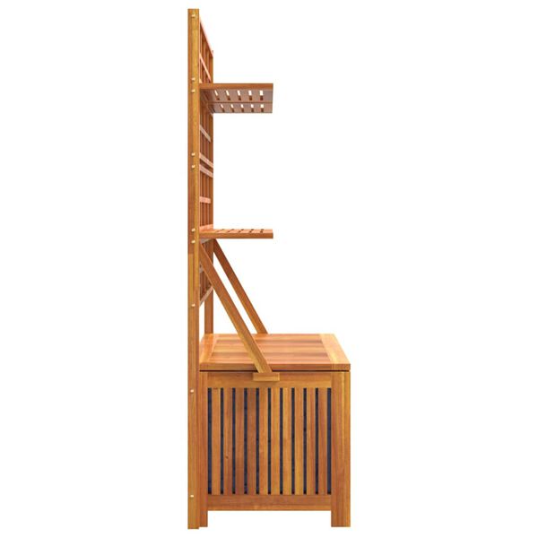 vidaXL Μπαούλο Αποθήκευσης Καφασωτό 99x50x160 εκ. Μασίφ Ξύλο Ακακίας