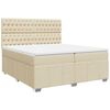 vidaXL &Kappa;&rho;&epsilon;&beta;ά&tau;&iota; Boxspring &mu;&epsilon; &Sigma;&tau;&rho;ώ&mu;&alpha; &Kappa;&rho;&epsilon;&mu; 200x200 &epsilon;&kappa;. &Upsilon;&phi;&alpha;&sigma;&mu;ά&tau;&iota;&nu;&omicron;