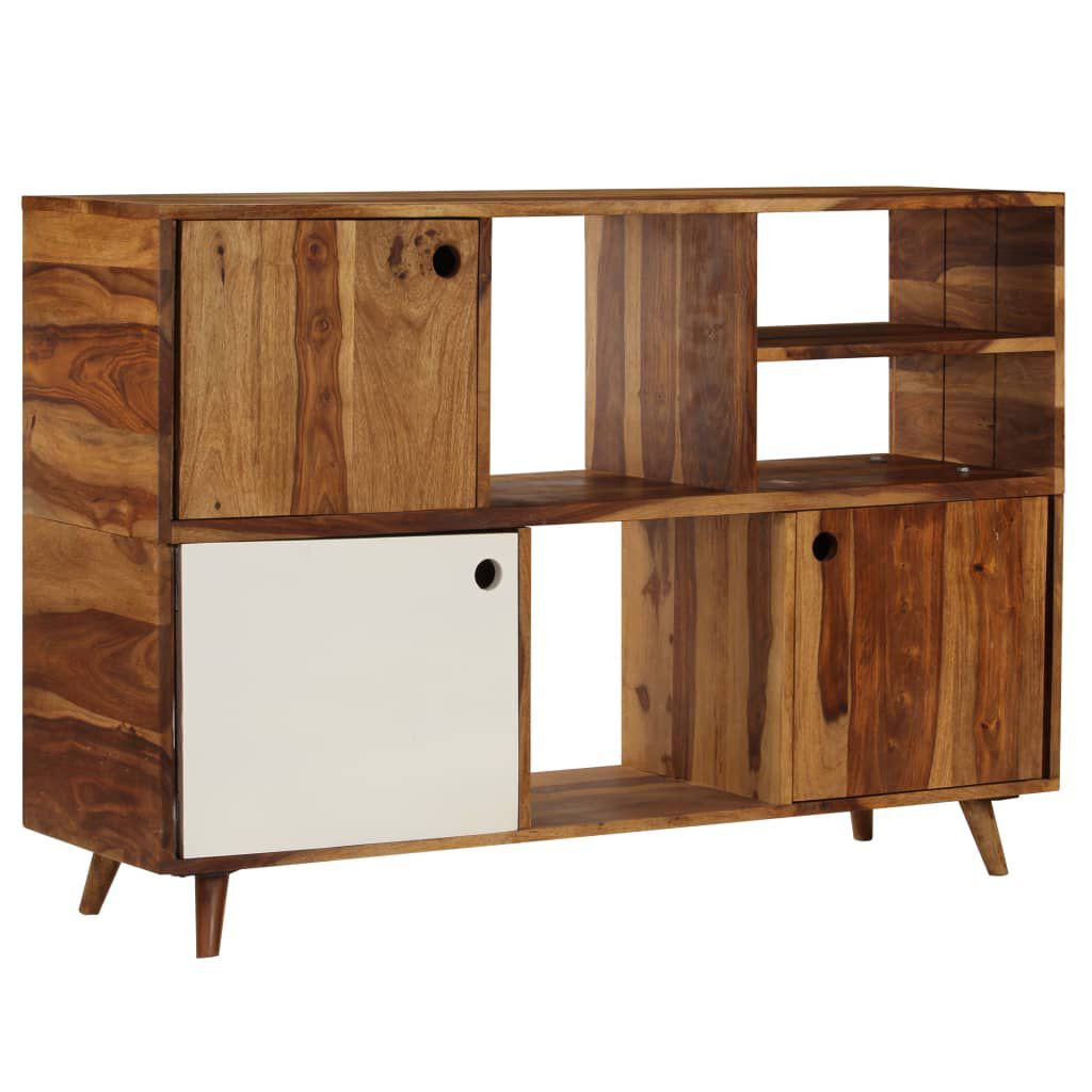 vidaXL Ντουλάπι με Ράφια 118 x 35 x 70 εκ. από Μασίφ Ξύλο Sheesham