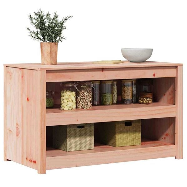 vidaXL Ντουλάπα Κουζίνας Καφέ 106 x 55 x 64 cm Μασίφ ξύλο πεύκου