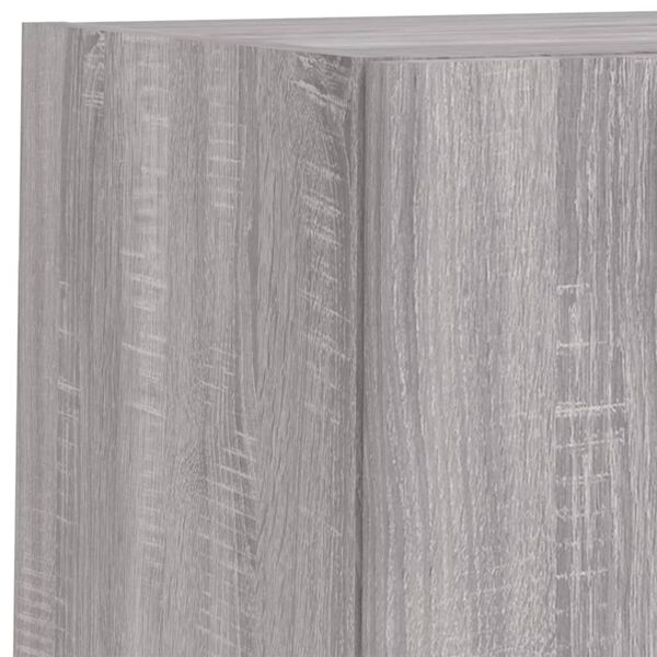 vidaXL Έπιπλα Τηλεόρασης με LED 2 τεμ. Γκρι Sonoma 30,5x30x60 εκ.