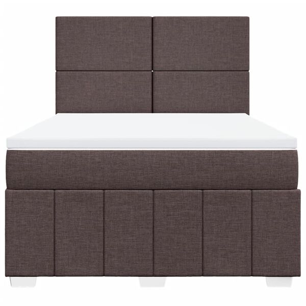 vidaXL &Kappa;&rho;&epsilon;&beta;ά&tau;&iota; Boxspring &mu;&epsilon; &Sigma;&tau;&rho;ώ&mu;&alpha; &Sigma;&kappa;&omicron;ύ&rho;&omicron; &Kappa;&alpha;&phi;έ 140x200 &epsilon;&kappa; &Upsilon;&phi;&alpha;&sigma;&mu;ά&tau;&iota;&nu;&omicron;