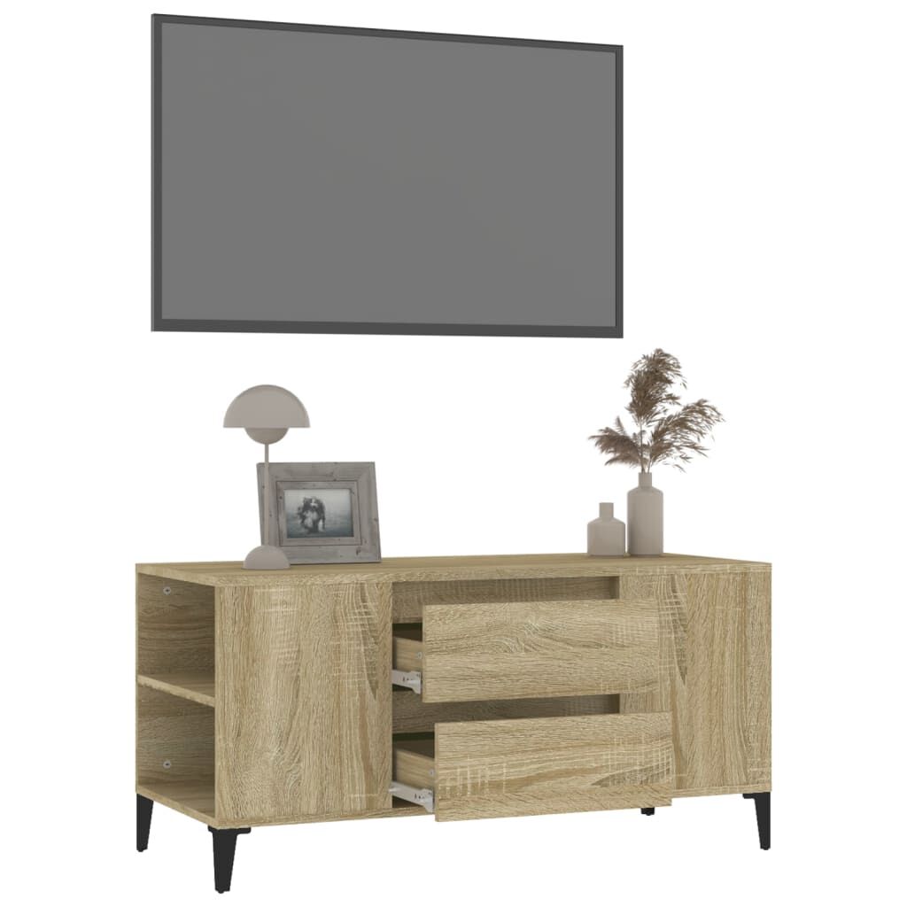 vidaXL Έπιπλο Τηλεόρασης Sonoma Δρυς 102x44,5x50 εκ. Επεξ. Ξύλο