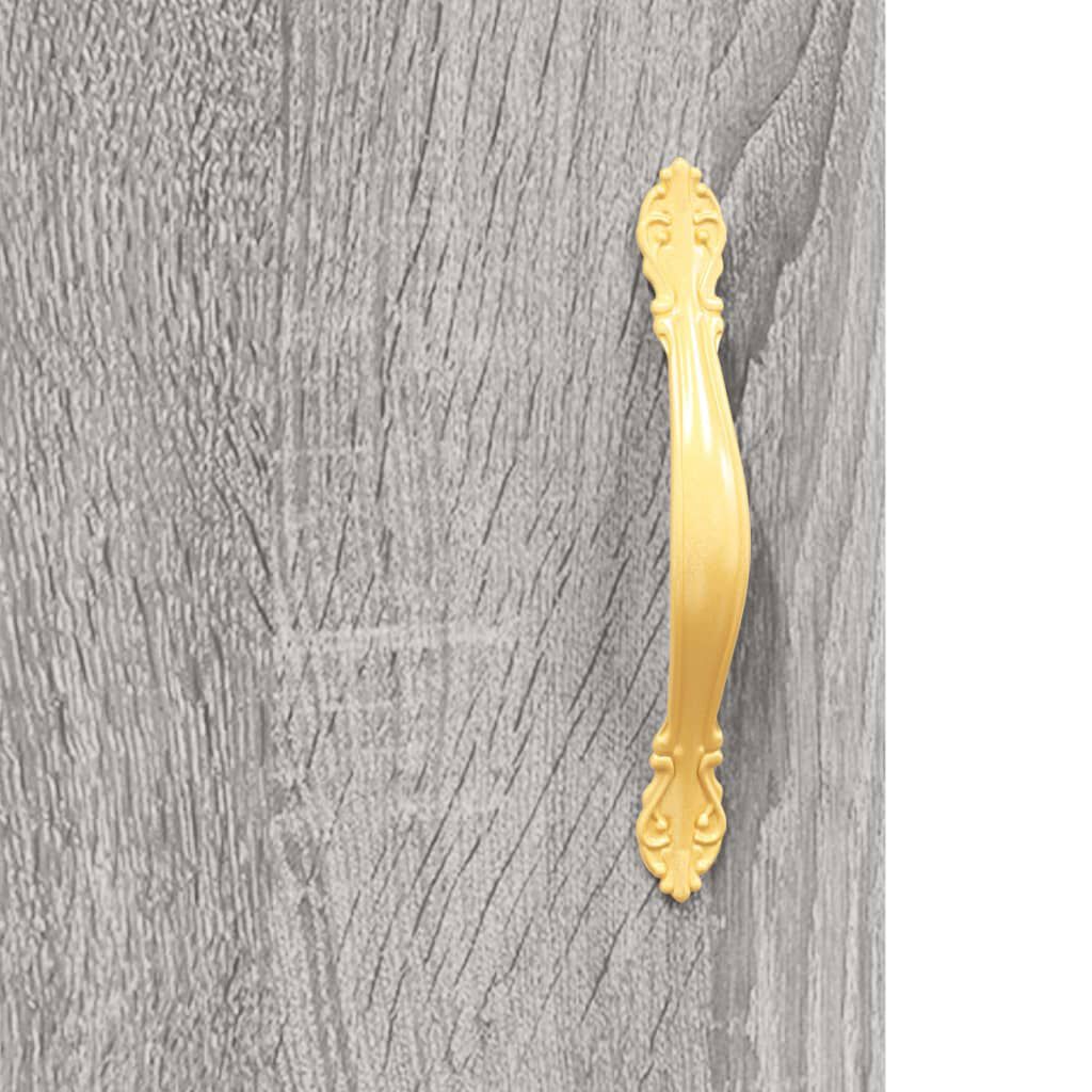 vidaXL Γραφείο Γκρι Sonoma 140 x 50 x 75 εκ. από Επεξεργασμένο Ξύλο