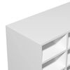 vidaXL Ραφιέρα Παπουτσιών Λευκή 92x30x67,5 εκ. από Επεξ. Ξύλο