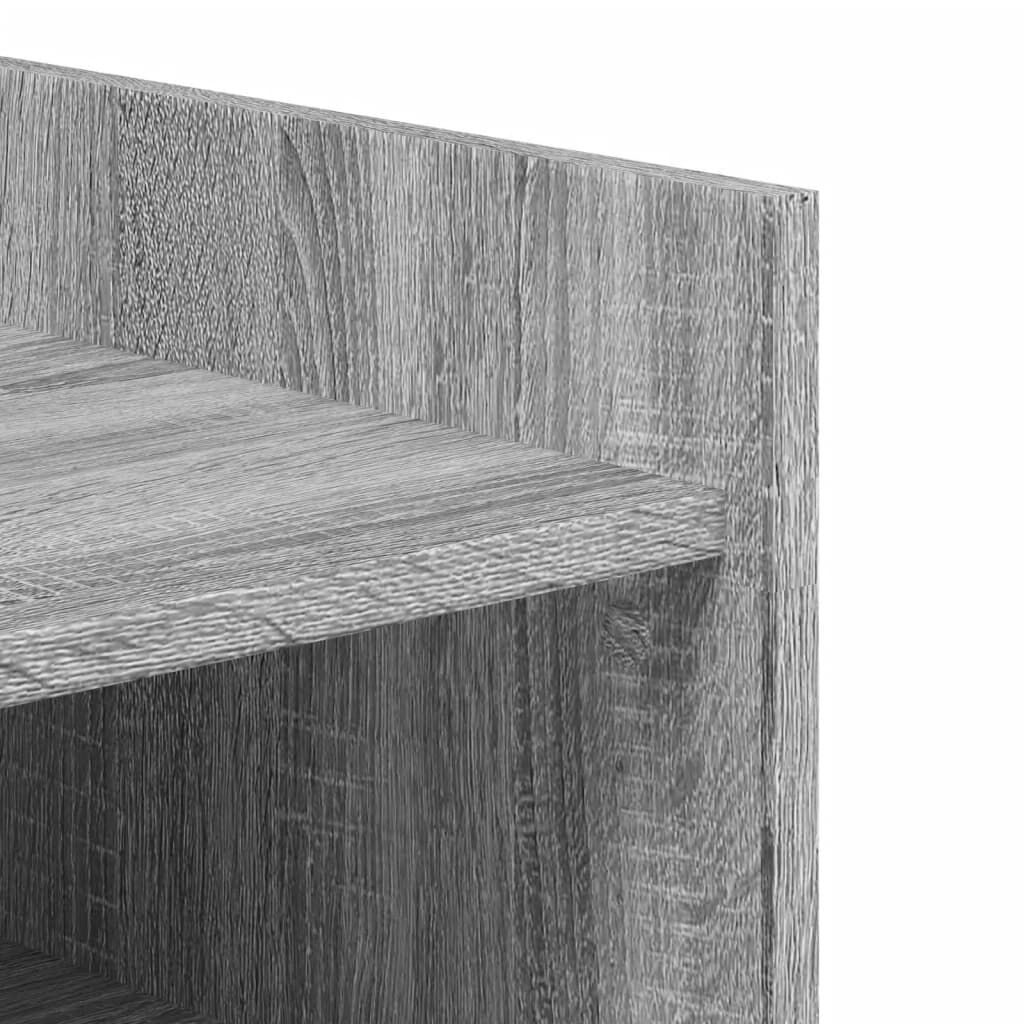 vidaXL Παπουτσοθήκη Γκρι Sonoma 74,5x37,5x100 εκ. Επεξεργασμένο Ξύλο