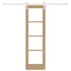 vidaXL Συρόμενη Πόρτα ORKDAL Καφέ 61 x 198.5 εκ. Μασίφ ξύλο πεύκου