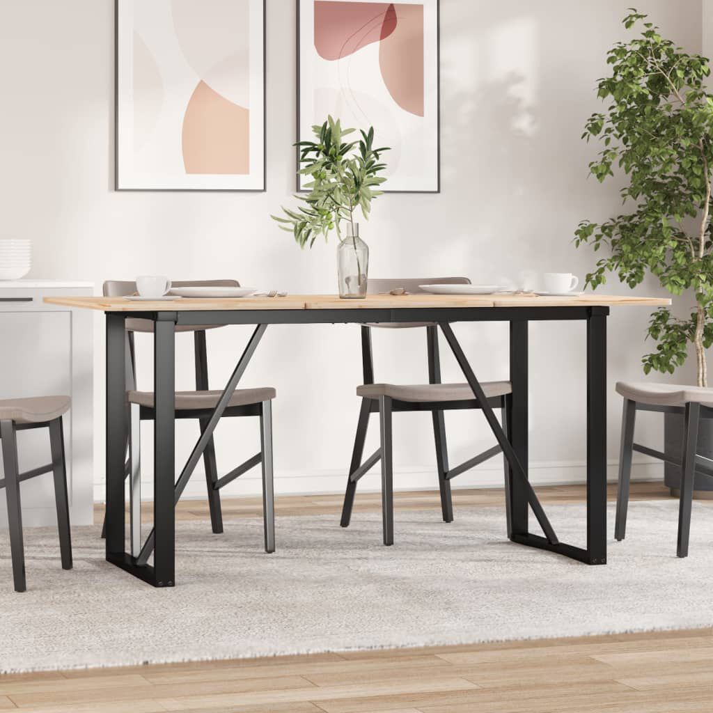 vidaXL Πόδια Τραπεζαρίας σε Σχήμα «Ο» 120x60x73 εκ. Ατσάλι