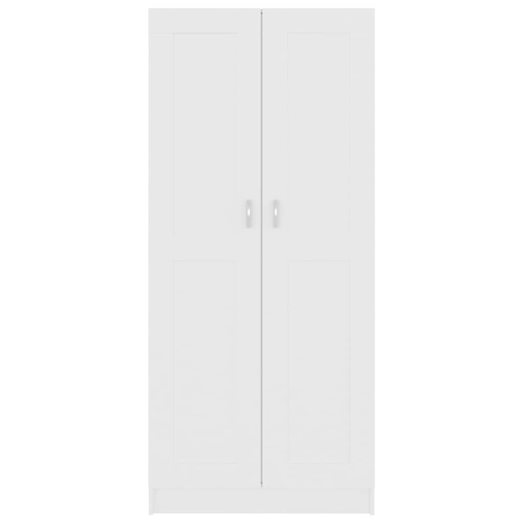 vidaXL Βιβλιοθήκη Λευκή 82,5 x 30,5 x 185,5 εκ. Επεξ. Ξύλο
