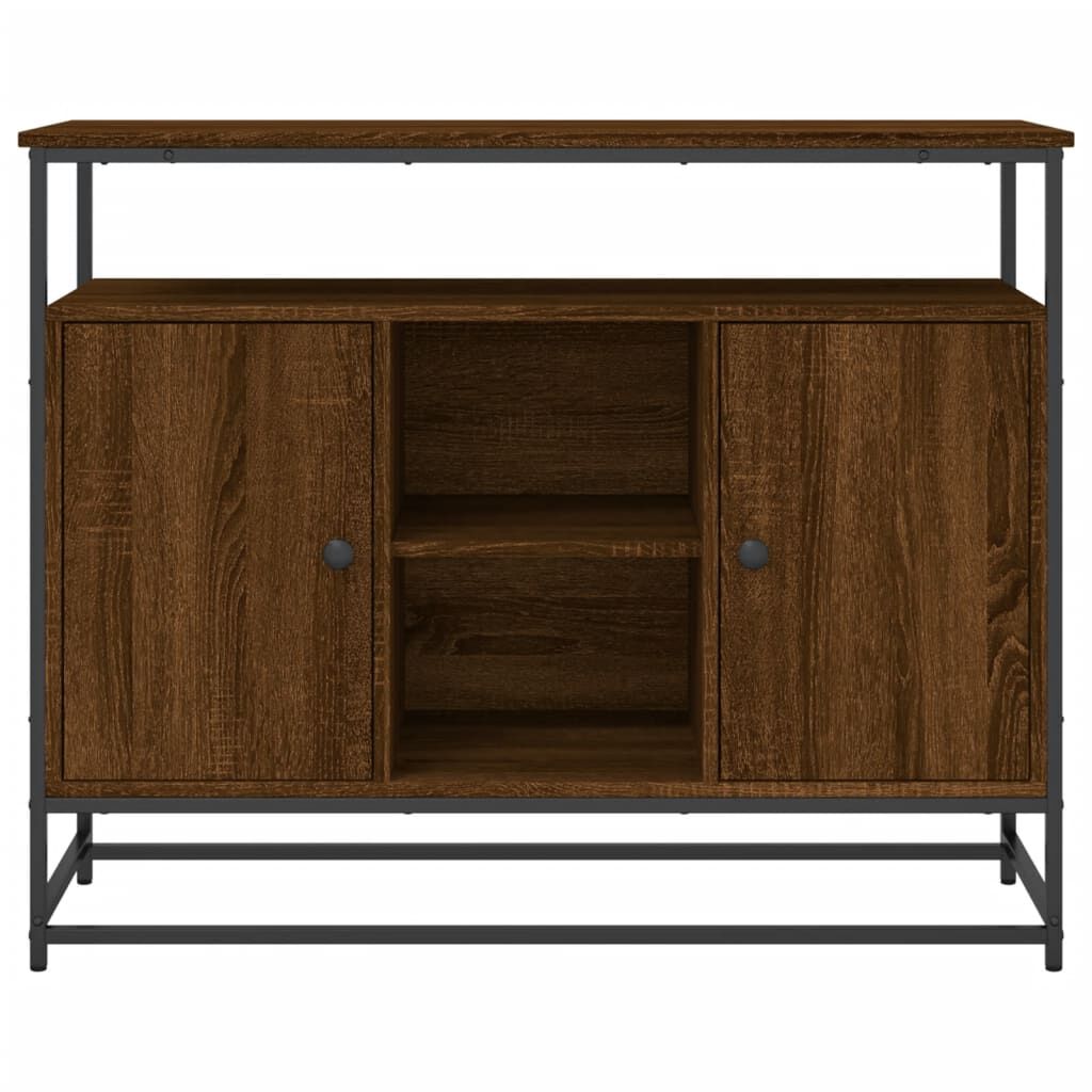 vidaXL Συρταριέρα Καφέ Δρυς 100x35x80 εκ. από Επεξεργασμένο Ξύλο