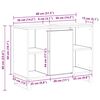 vidaXL Ντουλάπι Μπάνιου με ράφι με πόρτα artisan δρυς 80 x 33 x 60 εκ