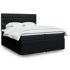 vidaXL &Kappa;&rho;&epsilon;&beta;ά&tau;&iota; Boxspring &mu;&epsilon; &Sigma;&tau;&rho;ώ&mu;&alpha; &Mu;&alpha;ύ&rho;&omicron; 200x200 &epsilon;&kappa;. &Upsilon;&phi;&alpha;&sigma;&mu;ά&tau;&iota;&nu;&omicron;