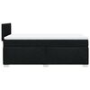 vidaXL Κρεβάτι Boxspring με Στρώμα Μαύρο 90x190 εκ.Υφασμάτινο