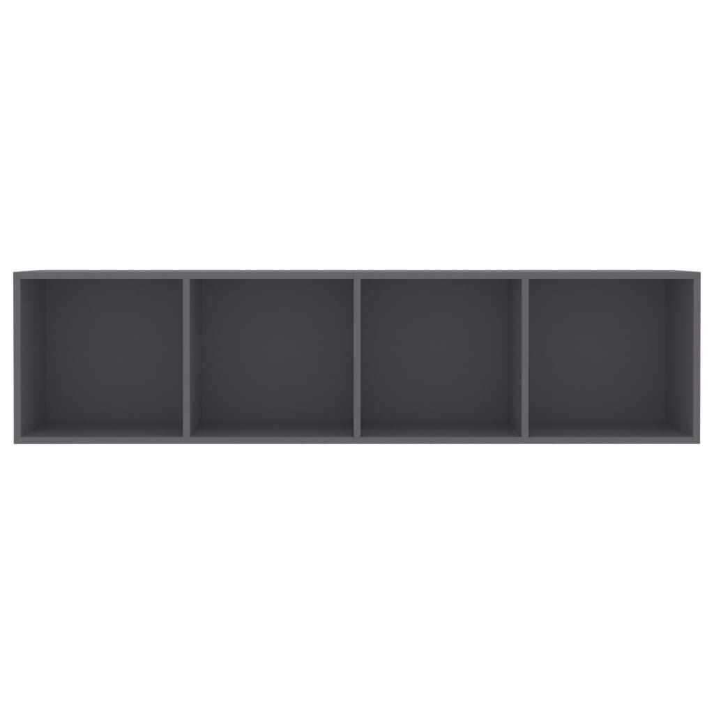 vidaXL Βιβλιοθήκη/Έπιπλο Τηλεόρασης Γκρι 143 x 30 x 36 εκ.