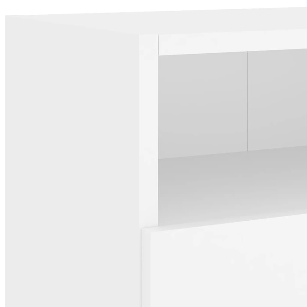 vidaXL Ντουλάπια Τηλεόρασης Τοίχου 2 τεμ. Λευκά 100x30x30εκ Επεξ. Ξύλο