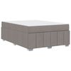 vidaXL Σκελετός Κρεβατιού με στρώμα Taupe 160 x 200 cm ύφασμα