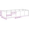 vidaXL Ζαρντινιέρα 200x80x40 εκ. Ατσάλι Σκληρυθέν στον Αέρα