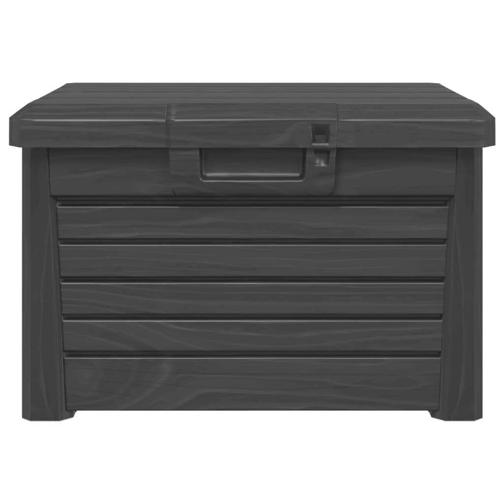 vidaXL Κουτί Μαξιλαριών Εξ Χώρου Ανθρακί 73x50,5x46,5εκ Πολυπροπυλένιο